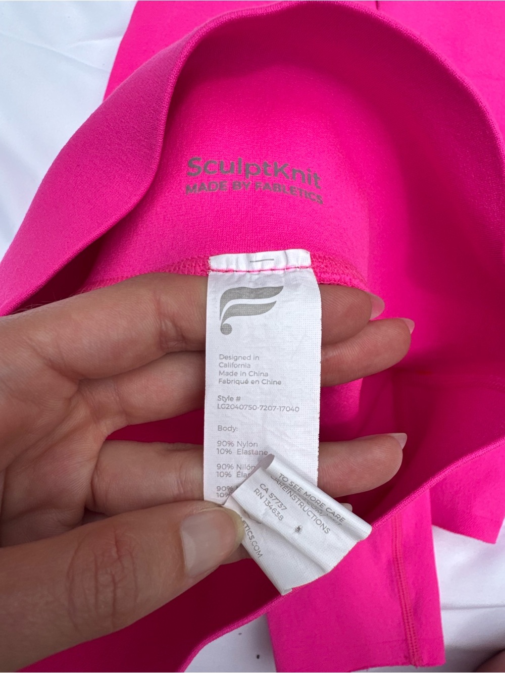 Fabletics Hot Pink Active Top - SculptKnit